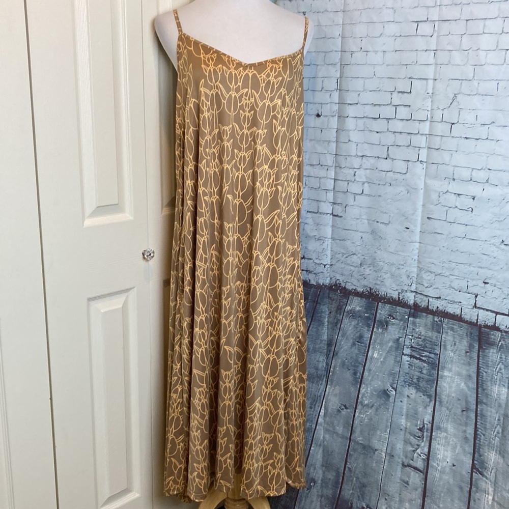 KINOLAU by MANAOLA Hawaiian Turtle Print Maxi Dress NWT Large Beach Hawaii Luau